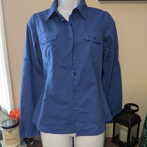 Royal blue blouse